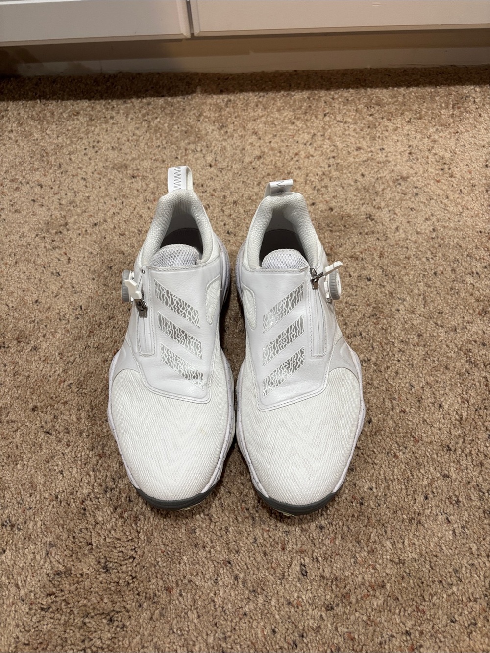 Adidas ladies golf shoes white leather boa size 9